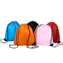 Custom LOGO Printed Full Color Nylon Waterproof Drawstring Bag multifunctional Bundle Pocket